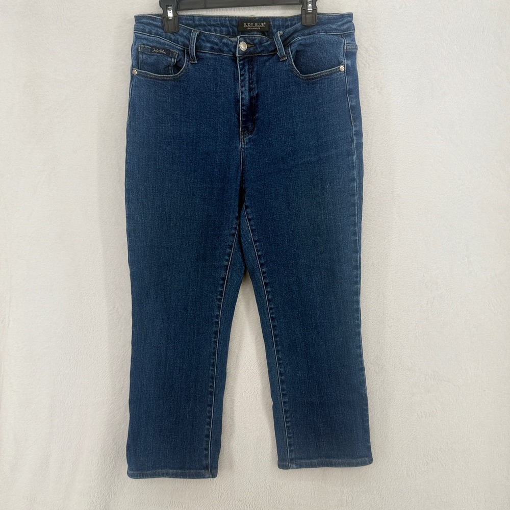 Judy Blue Jeans  High Rise Straight Womens 15/32 Blue 24.5" Inseam